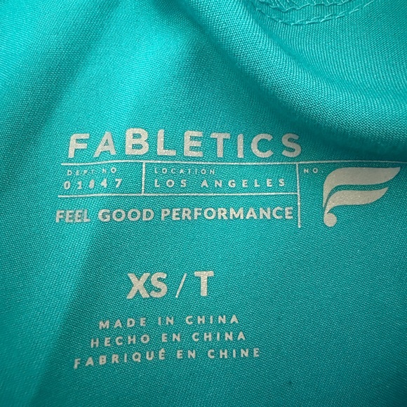 Fabletics Feel Good Performance High-Rise Ion Scrub Pant Caribbean Blue XS - Picture 5 of 7